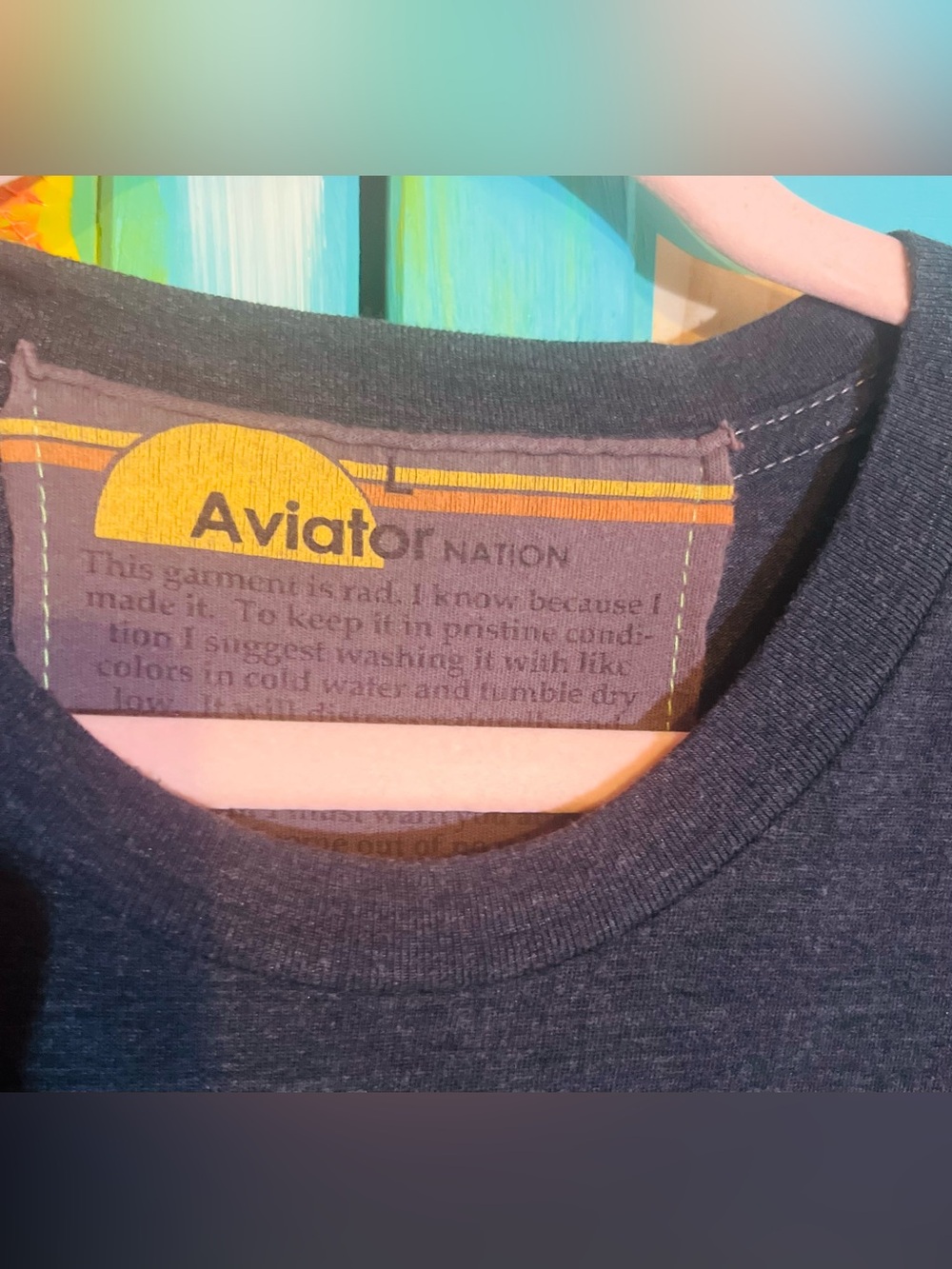 Aviator Nation⚡️X Gibson 🎸Collab Women’s Tee — Washed Black - Picture 5 of 5